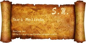 Suri Melinda névjegykártya